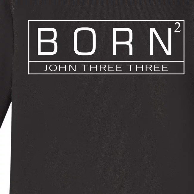 Born Squared Born Again Christian Baby Long Sleeve Bodysuit