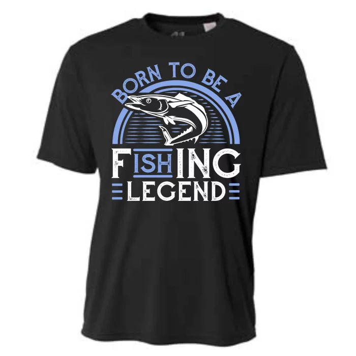 Born To Be A Fishing Legend Cooling Performance Crew T-Shirt