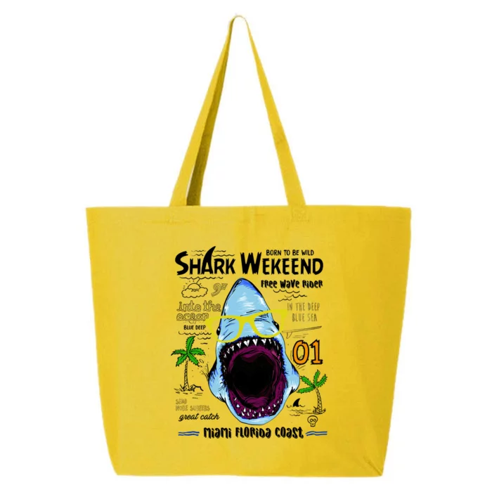 Born To Be Wild - Shark Weekend Slogans 25L Jumbo Tote