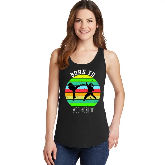 Born To Fight Ladies Essential Tank