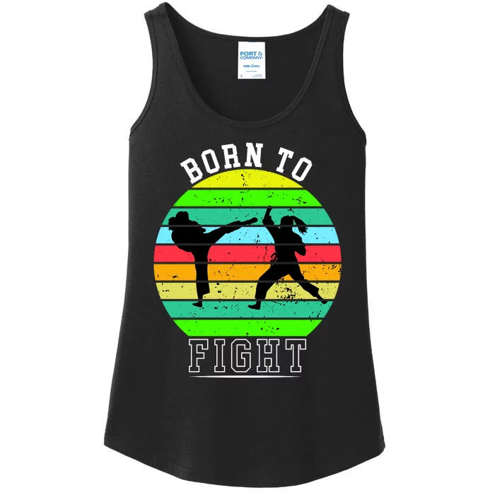 Born To Fight Ladies Essential Tank