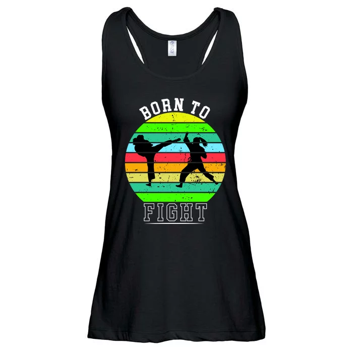 Born To Fight Ladies Essential Flowy Tank