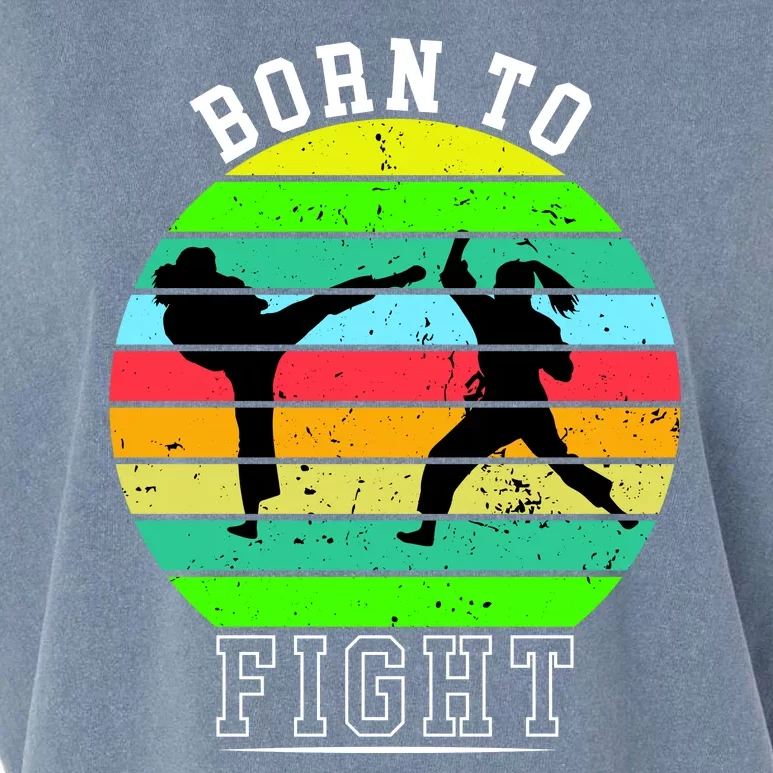 Born To Fight Garment-Dyed Women's Muscle Tee