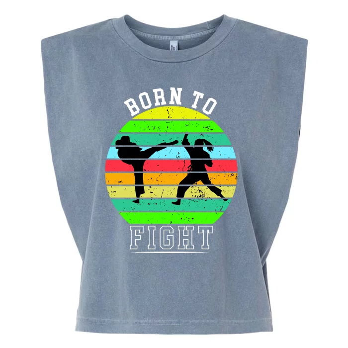 Born To Fight Garment-Dyed Women's Muscle Tee