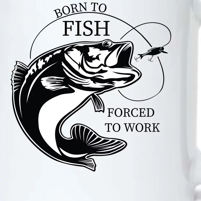 Born To Fish Black Color Changing Mug