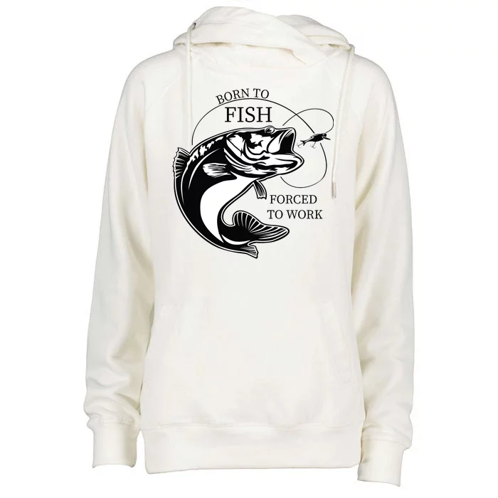 Born To Fish Womens Funnel Neck Pullover Hood