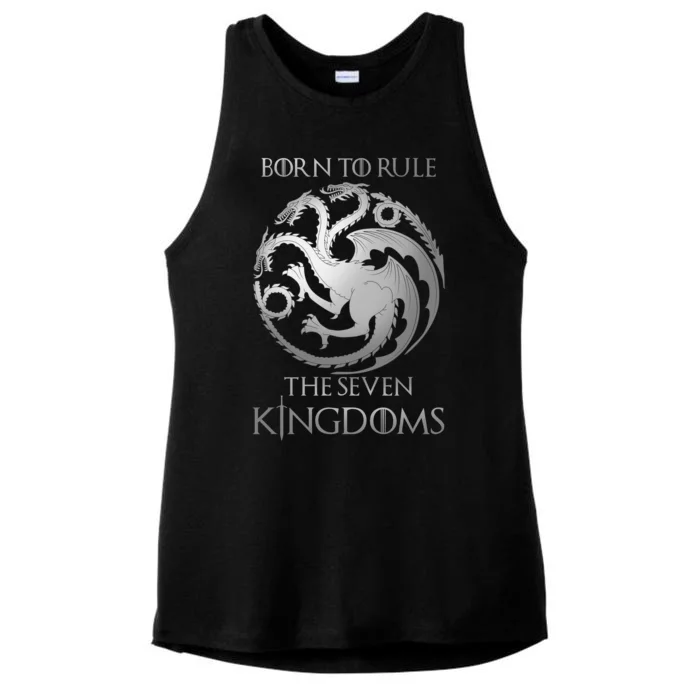 Born To Rule The Seven Kingdoms Ladies Tri-Blend Wicking Tank