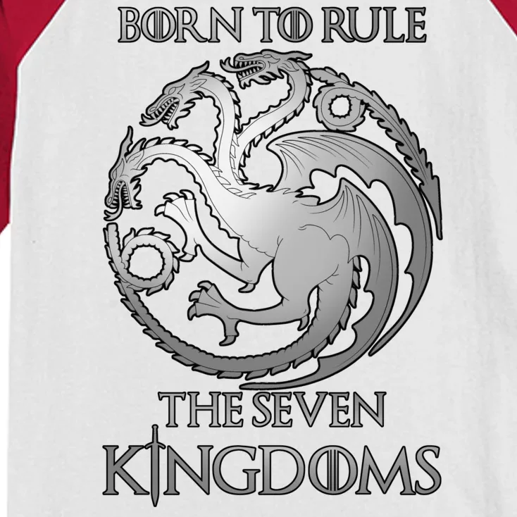 Born To Rule The Seven Kingdoms Kids Colorblock Raglan Jersey