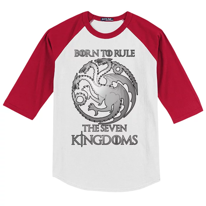 Born To Rule The Seven Kingdoms Kids Colorblock Raglan Jersey