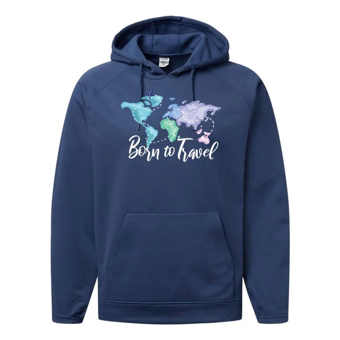 Born To Travel Performance Fleece Hoodie