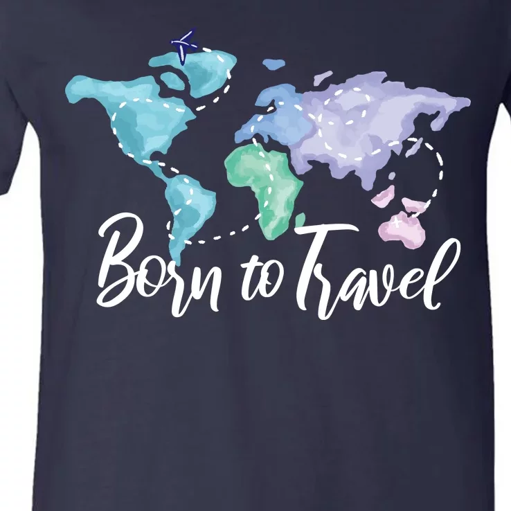 Born To Travel V-Neck T-Shirt