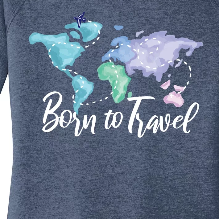 Born To Travel Women's Perfect Tri Tunic Long Sleeve Shirt