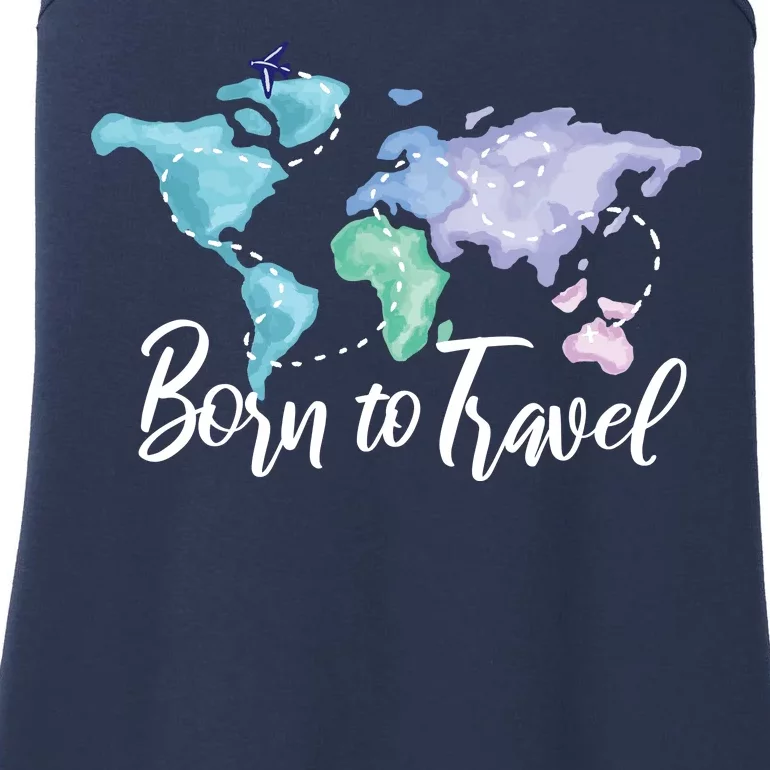 Born To Travel Ladies Essential Tank