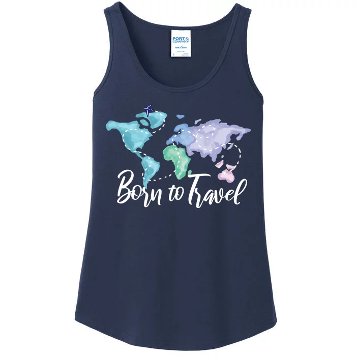 Born To Travel Ladies Essential Tank