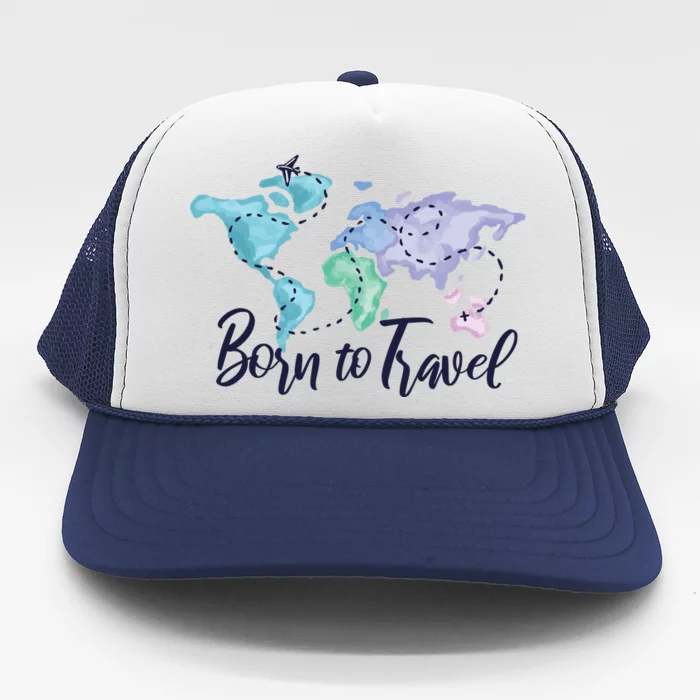 Born To Travel Trucker Hat