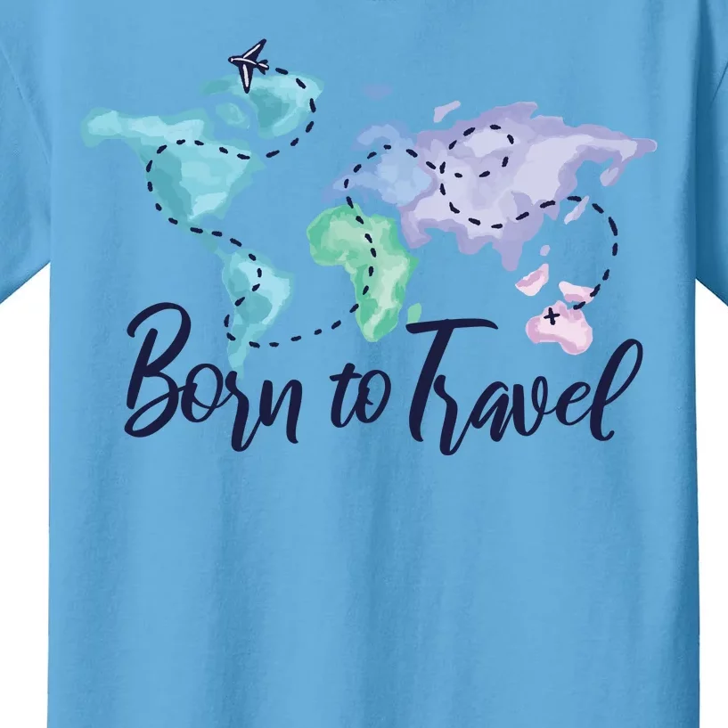 Born To Travel Kids T-Shirt