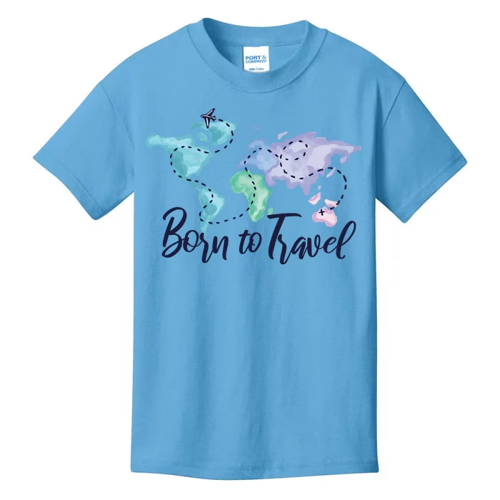 Born To Travel Kids T-Shirt