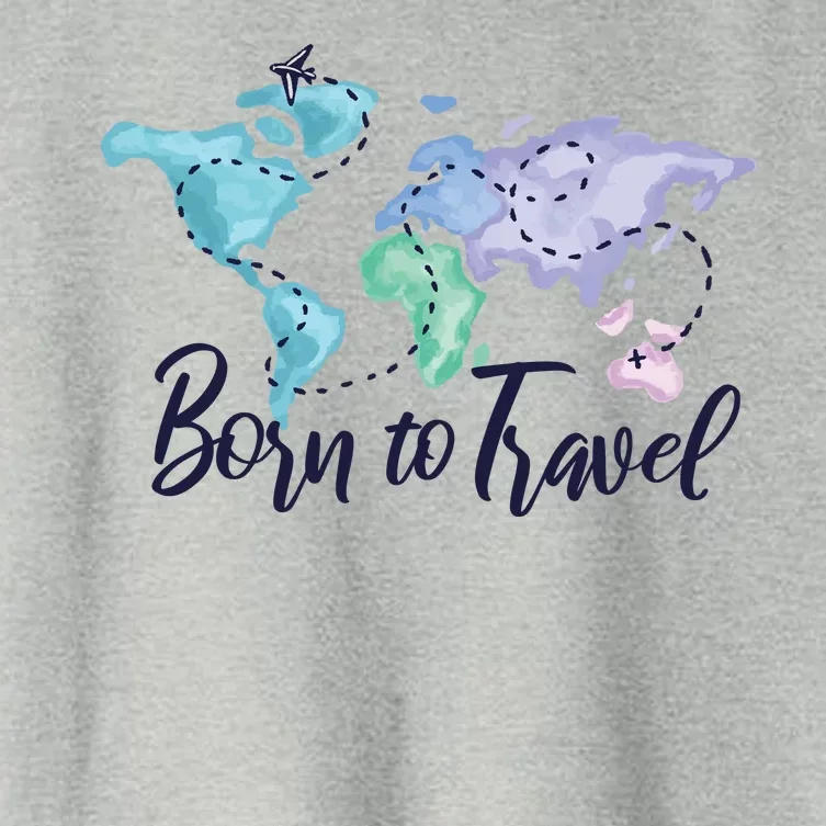 Born To Travel Women's Crop Top Tee