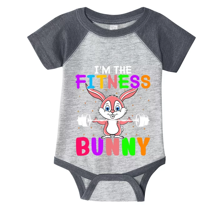 Buns Of Steel Fitness Rabbit Bunny Lover Gym Workout Easter Infant Baby Jersey Bodysuit