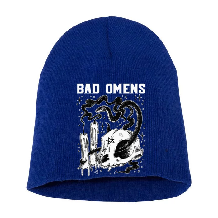 B.A.D O.M.E.N.S Snake And Skull Short Acrylic Beanie