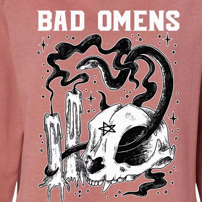 B.A.D O.M.E.N.S Snake And Skull Womens California Wash Sweatshirt