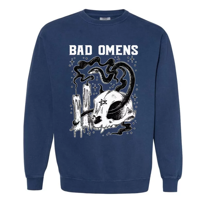 B.A.D O.M.E.N.S Snake And Skull Garment-Dyed Sweatshirt