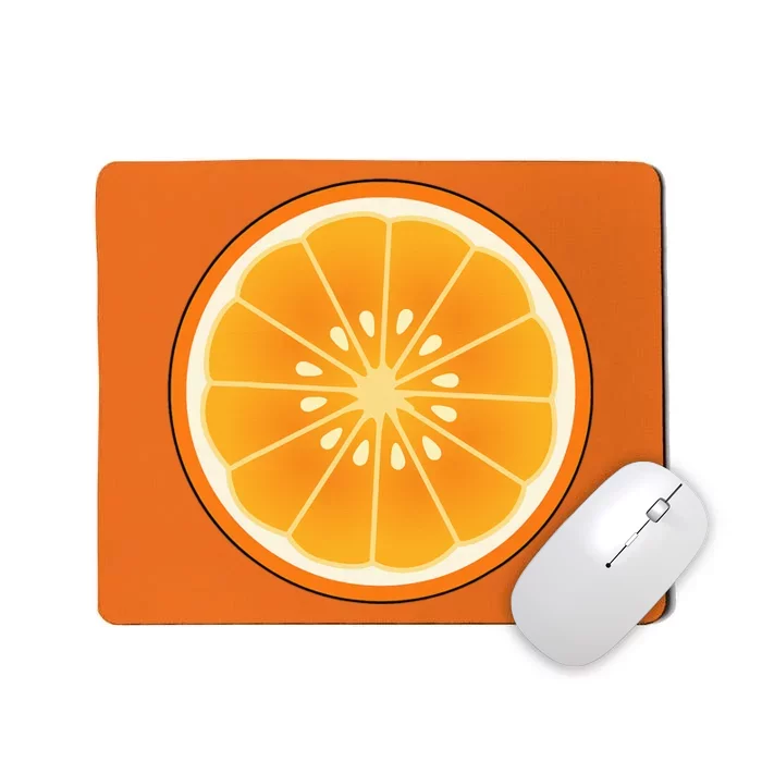 Big Orange Sliced Costume Cute Easy Fruit Halloween Gift Mousepad