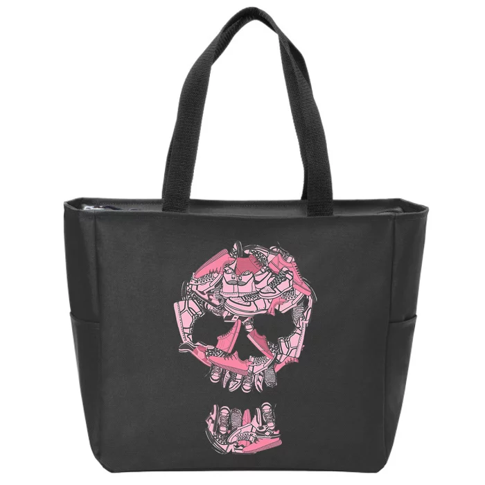 Big Ol Sneakerhead Color Graphic Zip Tote Bag