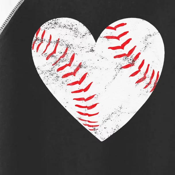 Baseball or Softball Heart Love Toddler Fine Jersey T-Shirt