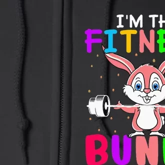 Buns Of Steel Fitness Rabbit Bunny Lover Gym Workout Easter Full Zip Hoodie