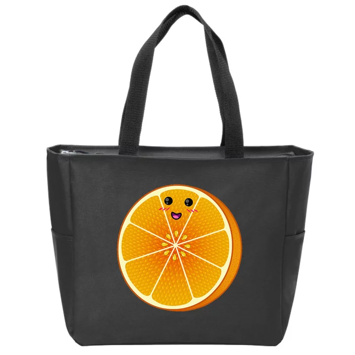 Big Orange Sliced Costume Cute Easy Fruit Diy Halloween Gift Zip Tote Bag