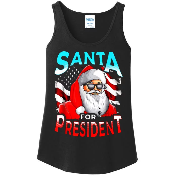 Beto ORourke Santa For President Ladies Essential Tank