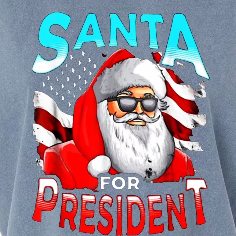 Beto ORourke Santa For President Garment-Dyed Women's Muscle Tee