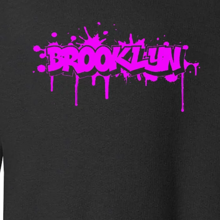 Brooklyn Old School Graffiti Toddler Sweatshirt