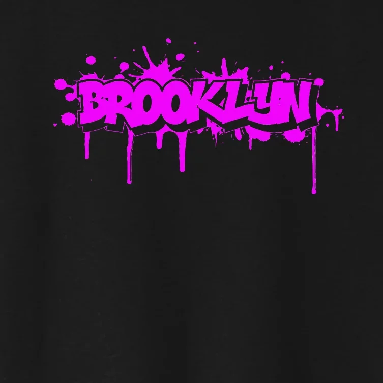 Brooklyn Old School Graffiti Women's Crop Top Tee