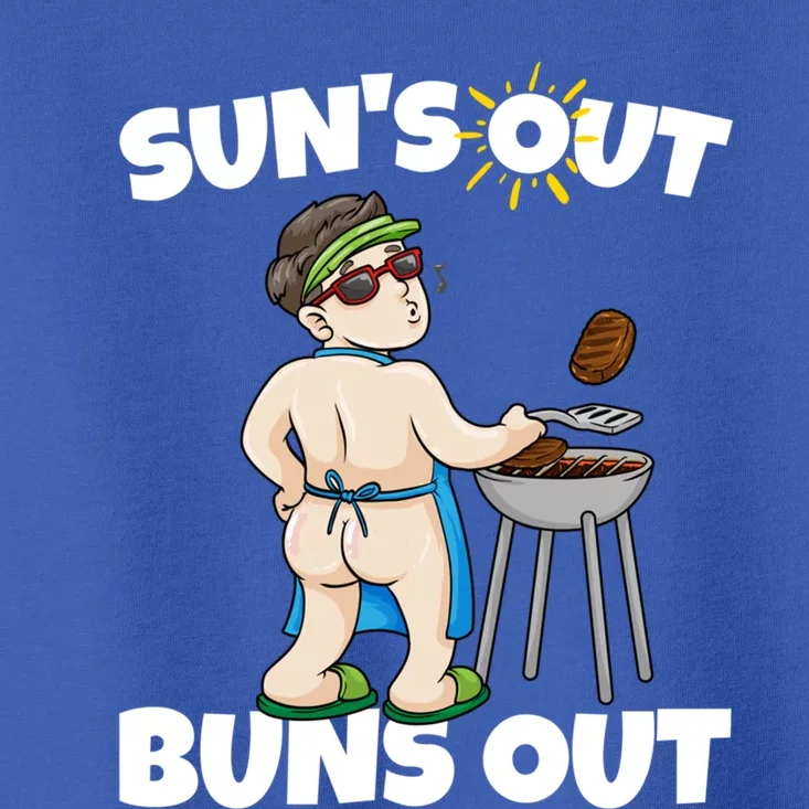 Bumps Out Summer Suns Out Bbq Grilling Spring Sun Butt Cool Gift Toddler T-Shirt