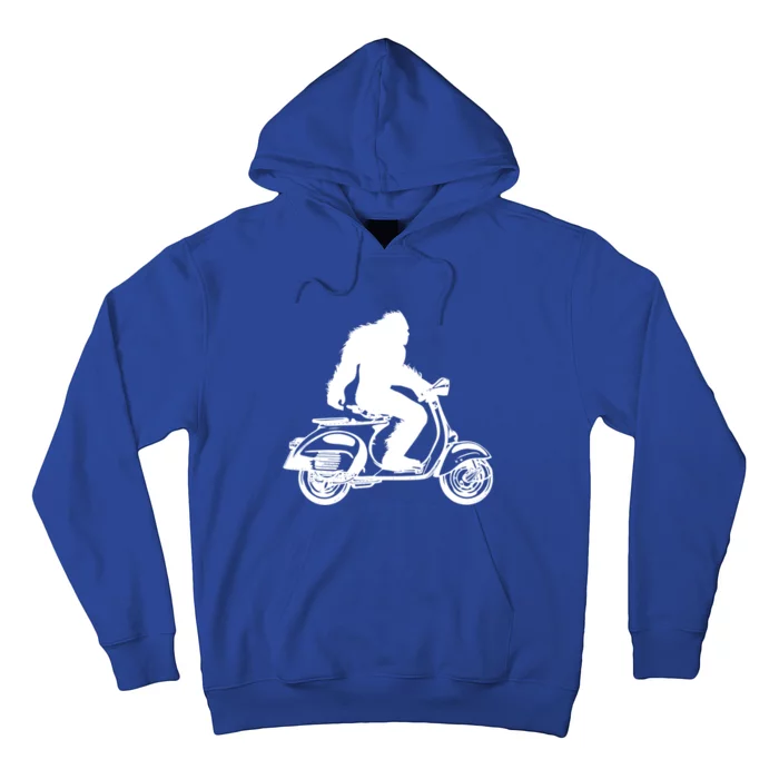 Bigfoot On Scooter Great Gift Sasquatch Riding Moped Hoodie