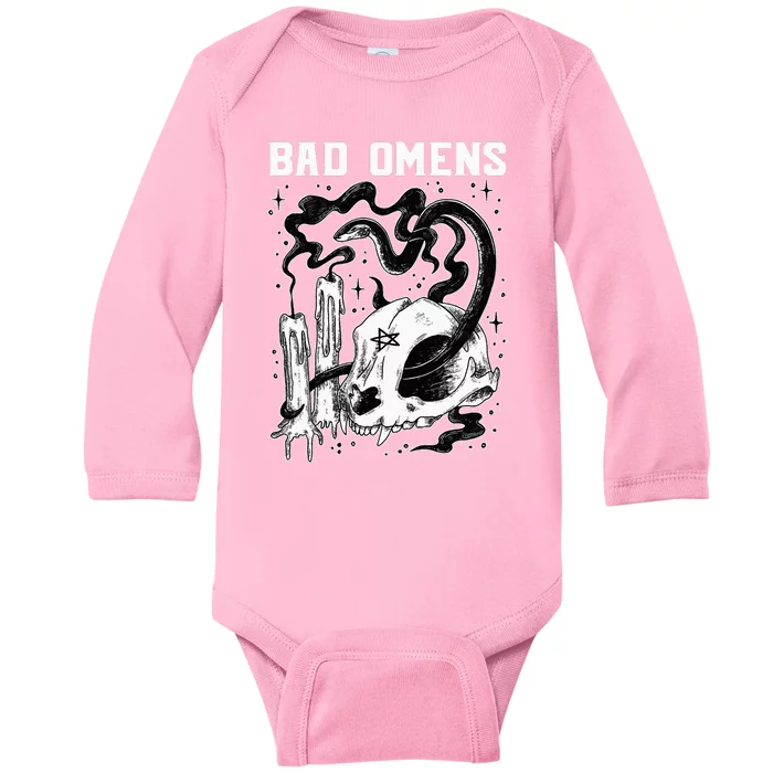 B.A.D O.M.E.N.S Snake And Skull Baby Long Sleeve Bodysuit