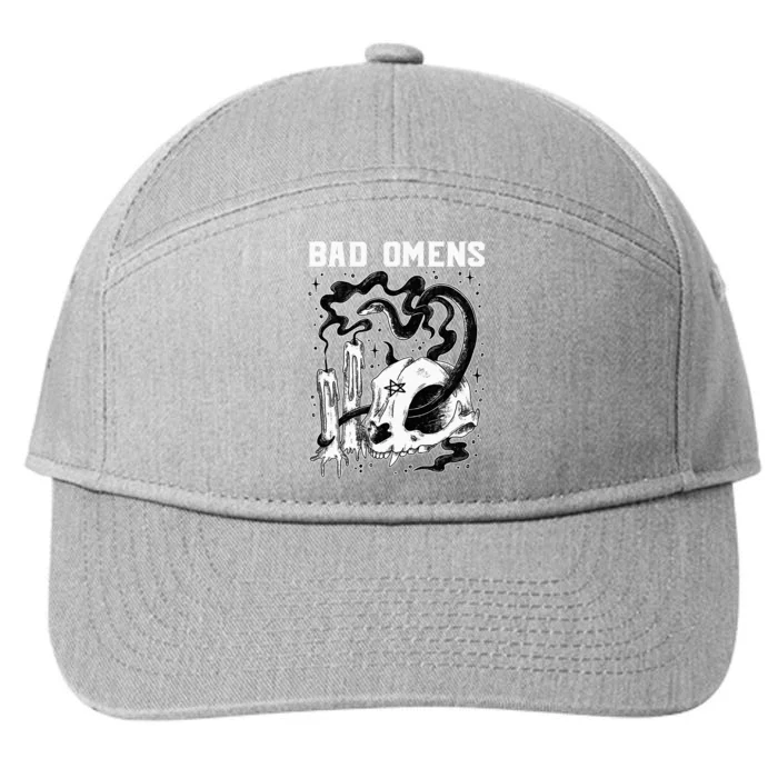 B.A.D O.M.E.N.S Snake And Skull 7-Panel Snapback Hat