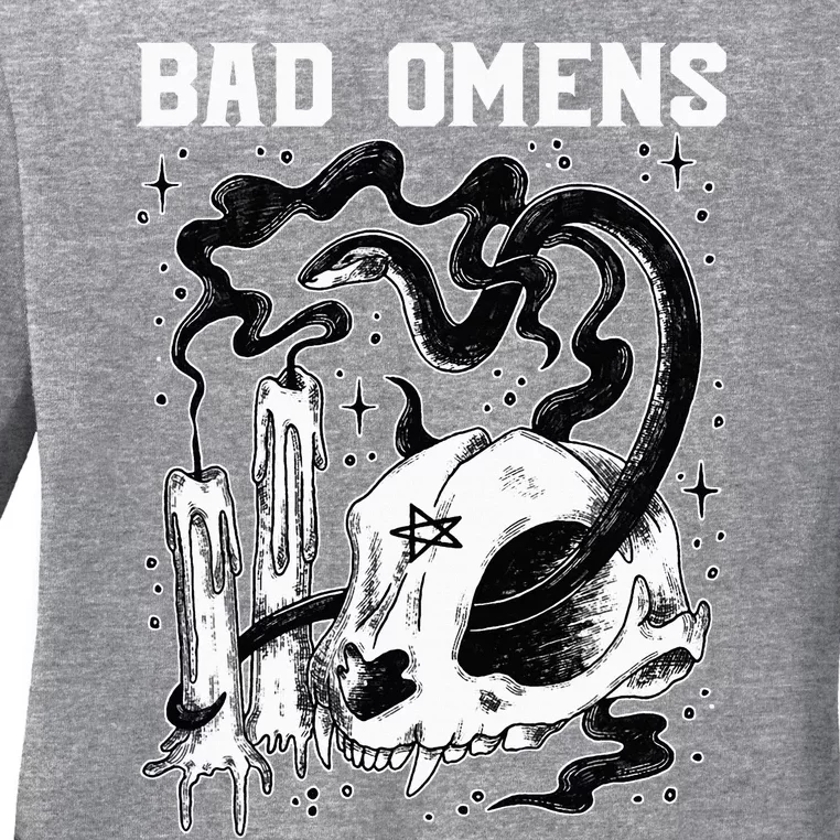 B.A.D O.M.E.N.S Snake And Skull Ladies Long Sleeve Shirt