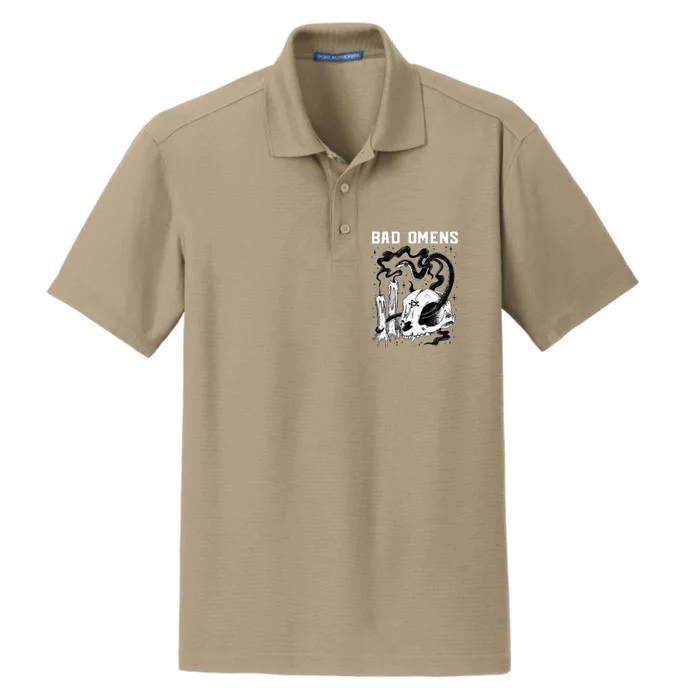 B.A.D O.M.E.N.S Snake And Skull Dry Zone Grid Performance Polo