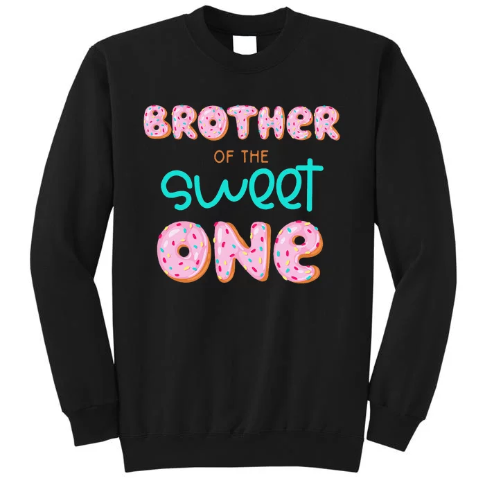 Brother of Sweet One First Birthday Matching Family Donut Sweatshirt