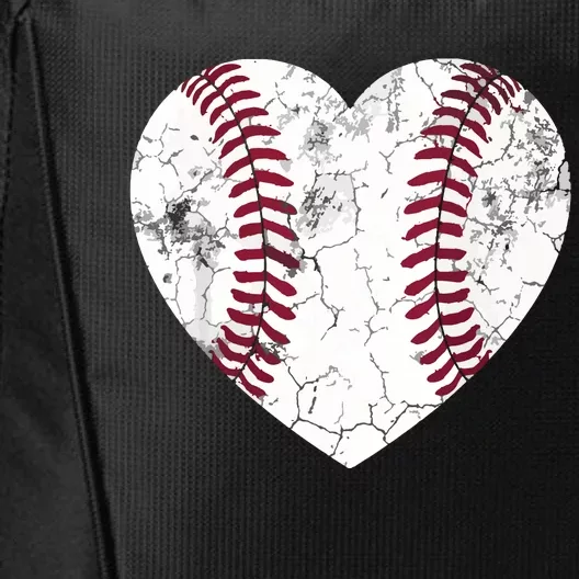 Baseball Or Softball Heart Love Teen City Backpack