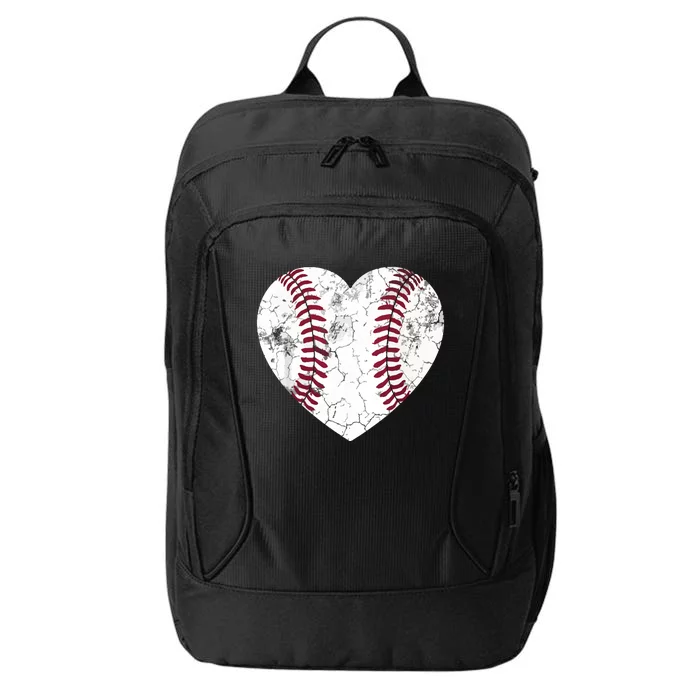 Baseball Or Softball Heart Love Teen City Backpack