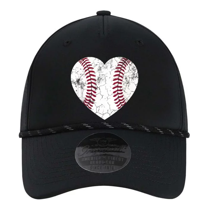 Baseball Or Softball Heart Love Teen Performance The Dyno Cap