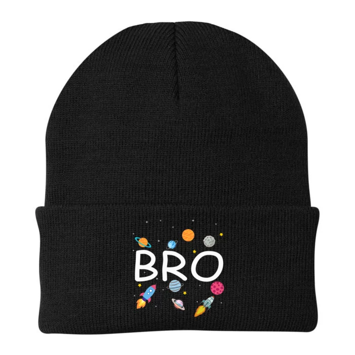 Brother Outer Space Birthday Party Family Girls Knit Cap Winter Beanie