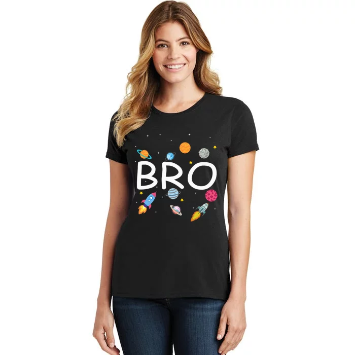 Brother Outer Space Birthday Party Family Girls Women's T-Shirt