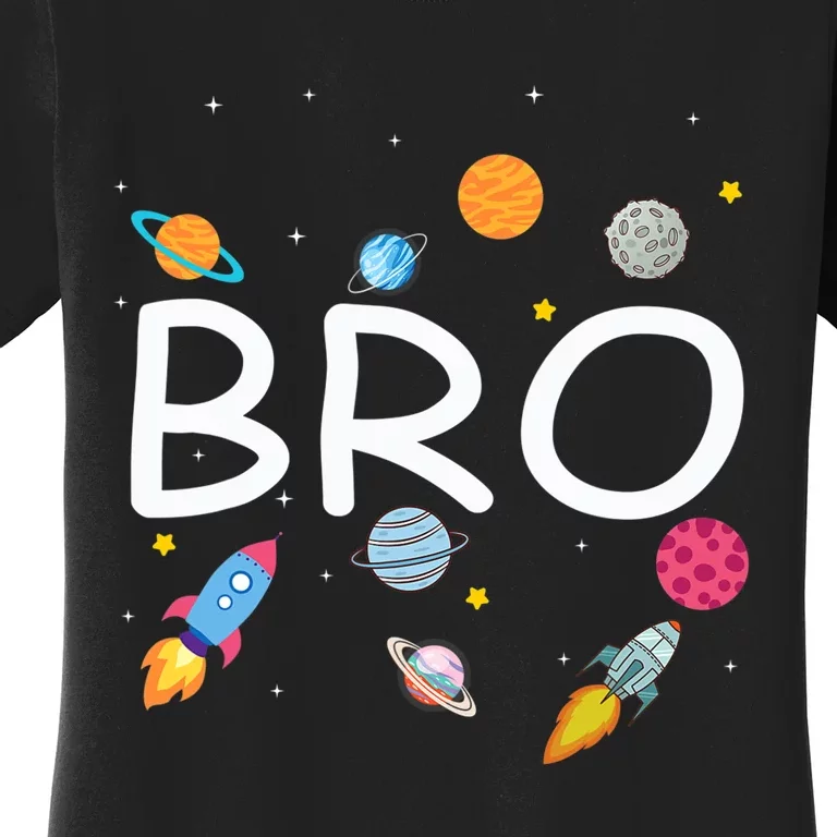 Brother Outer Space Birthday Party Family Girls Women's T-Shirt