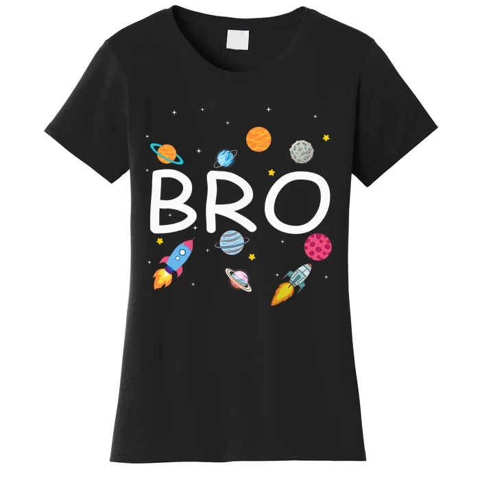 Brother Outer Space Birthday Party Family Girls Women's T-Shirt