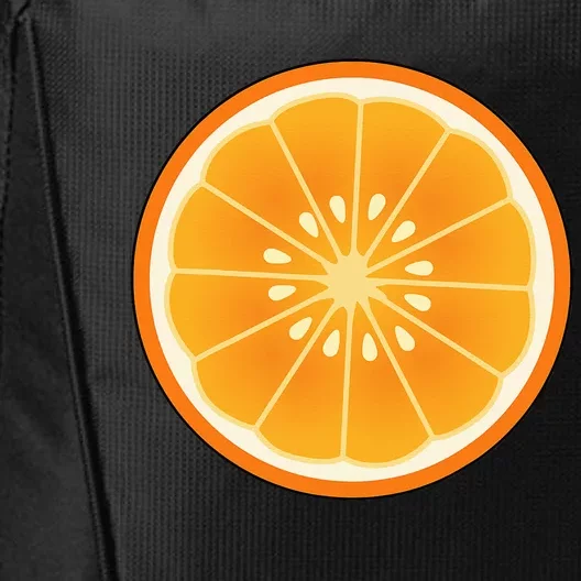 Big Orange Sliced Costume Cute Easy Fruit Halloween Gift City Backpack